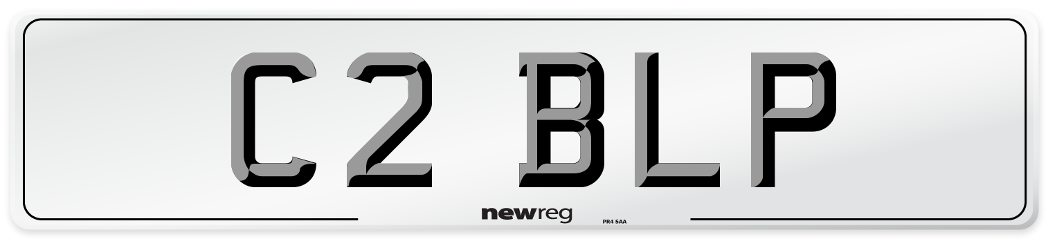 C2 BLP Number Plate from New Reg